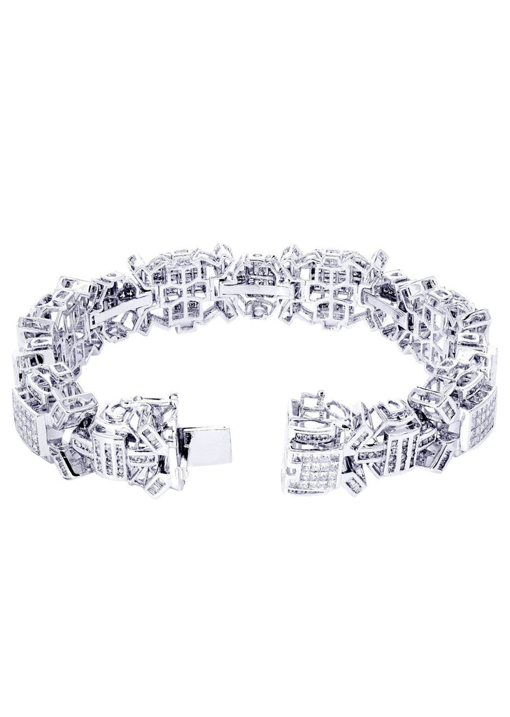 Mens Diamond Bracelet White Gold | 6.34 Carats| 59.76 Grams Men’s Diamond Bracelets FROST NYC 