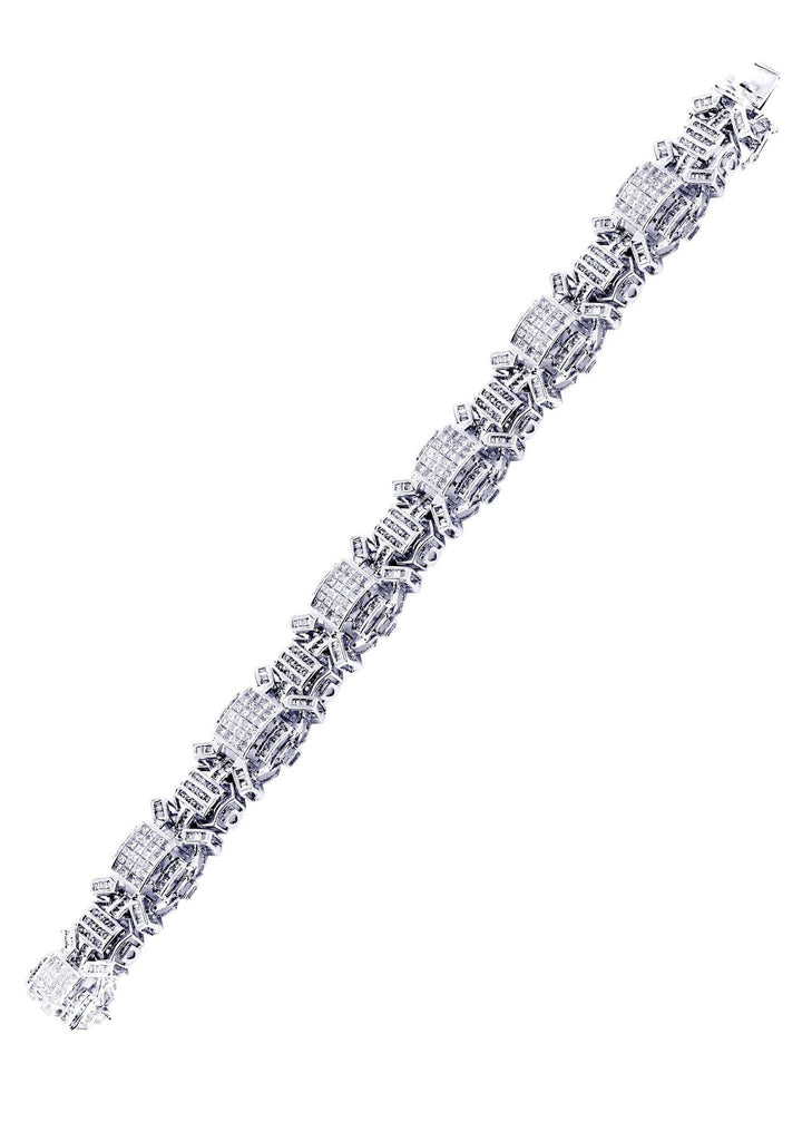 Mens Diamond Bracelet White Gold | 6.34 Carats| 59.76 Grams Men’s Diamond Bracelets FROST NYC 