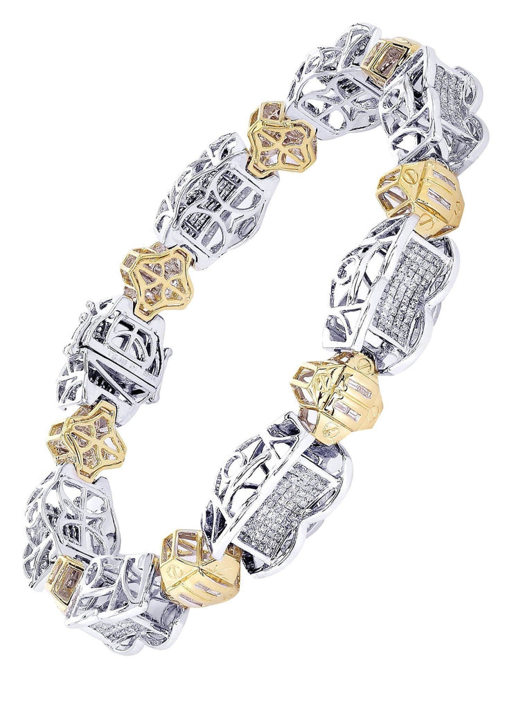 Mens Diamond Bracelet White Gold| 4.34 Carats| 46.65 Grams Men’s Diamond Bracelets FROST NYC 