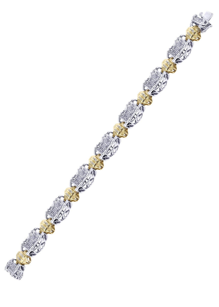 Mens Diamond Bracelet White Gold| 4.34 Carats| 46.65 Grams Men’s Diamond Bracelets FROST NYC 