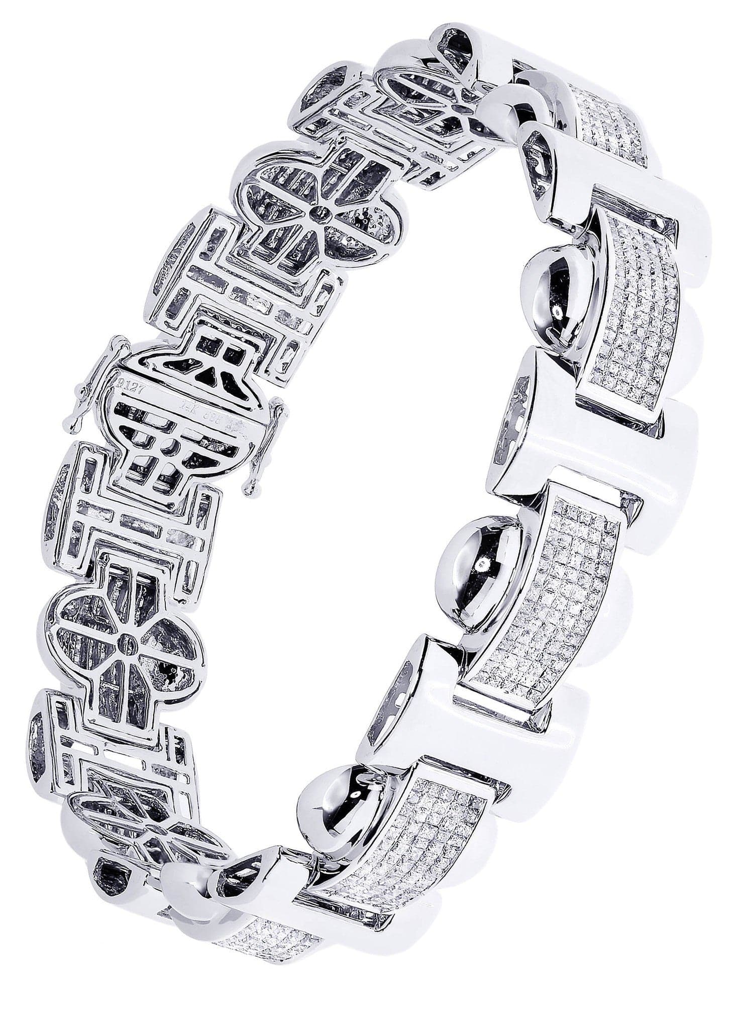 35.00 carat 3-Row Long Diamond Bracelet (White Gold) — Shreve, Crump & Low