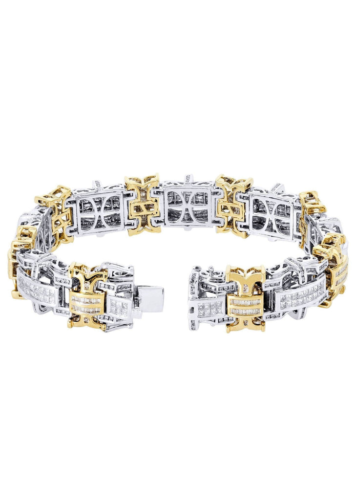Mens Diamond Bracelet Yellow Gold| 6.77 Carats| 65.95 Grams Men’s Diamond Bracelets FROST NYC 