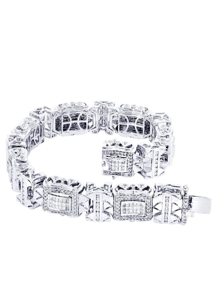Mens Diamond Bracelet White Gold| 5.18 Carats| 56.08 Grams Men’s Diamond Bracelets FROST NYC 