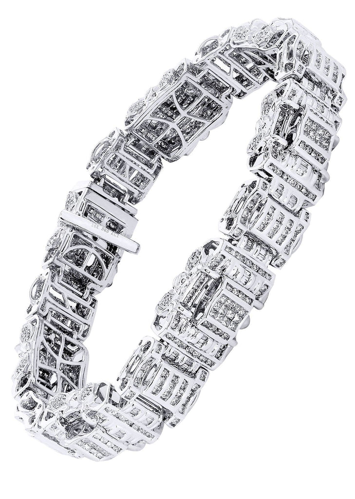 Mens Diamond Bracelet White Gold| 6.61 Carats| 60.18 Grams Men’s Diamond Bracelets FROST NYC 