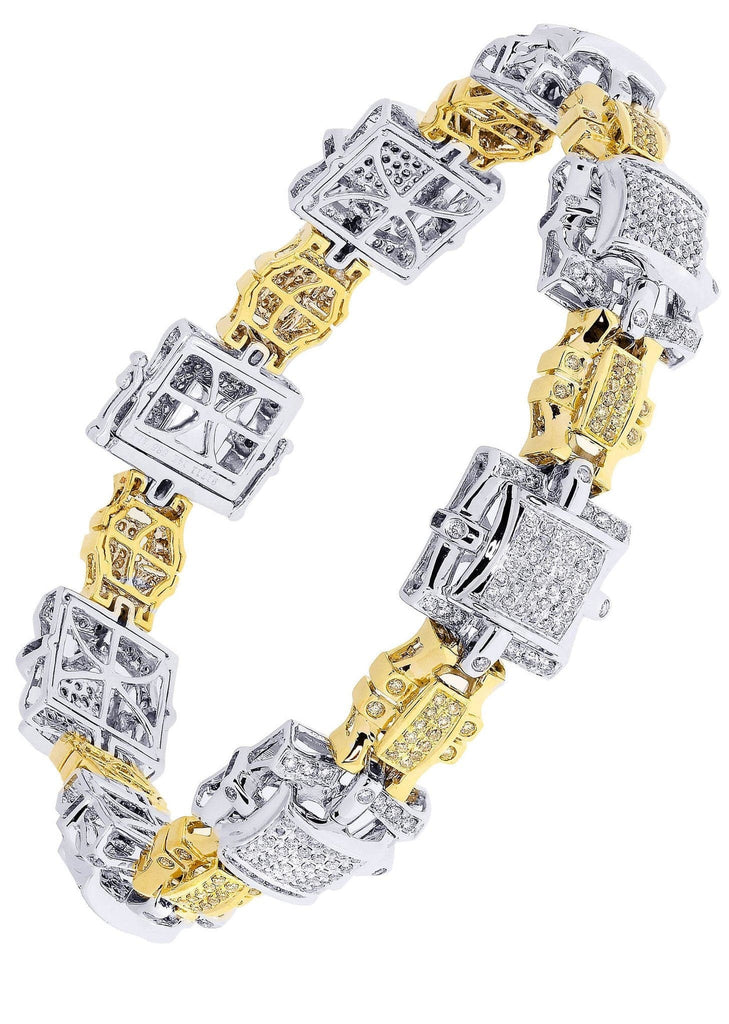 Mens Diamond Bracelet White Gold| 3.75 Carats| 45.67 Grams Men’s Diamond Bracelets FROST NYC 