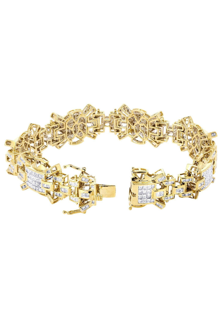 Mens Diamond Bracelet Yellow Gold| 8.13 Carats| 47.62 Grams Men’s Diamond Bracelets FROST NYC 