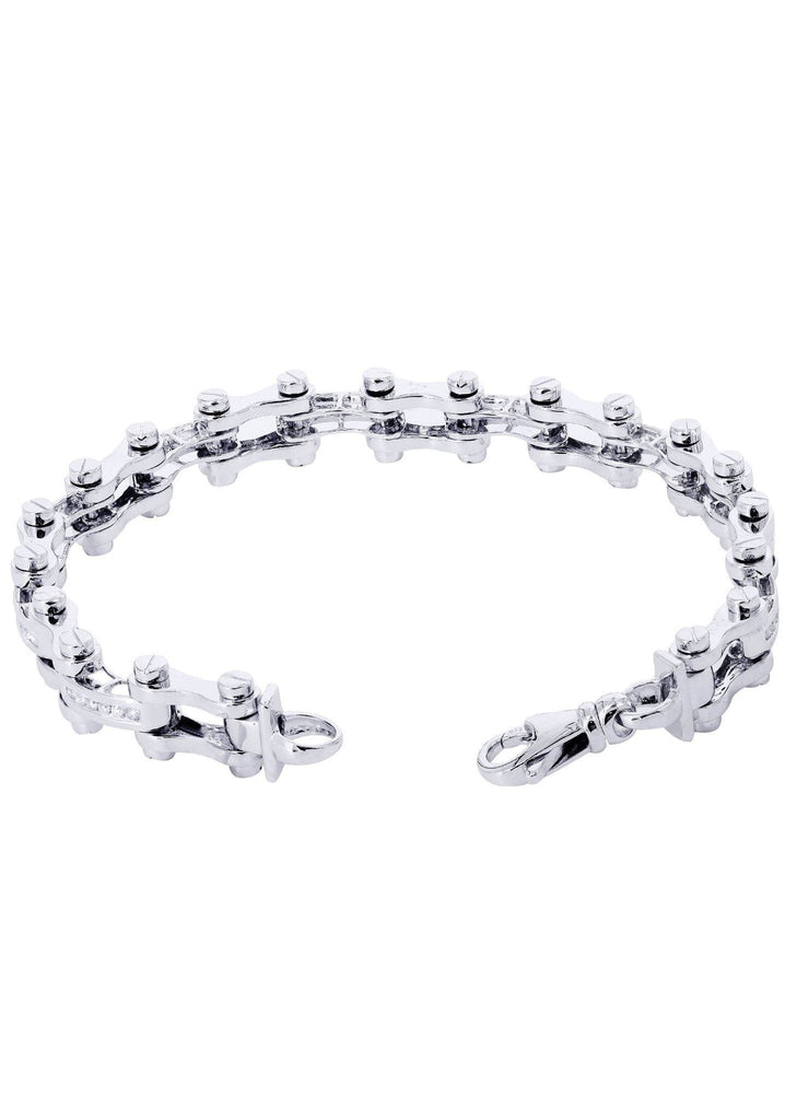 Mens Diamond Bracelet White Gold| 0.71 Carats| 33.5 Grams Men’s Diamond Bracelets FROST NYC 