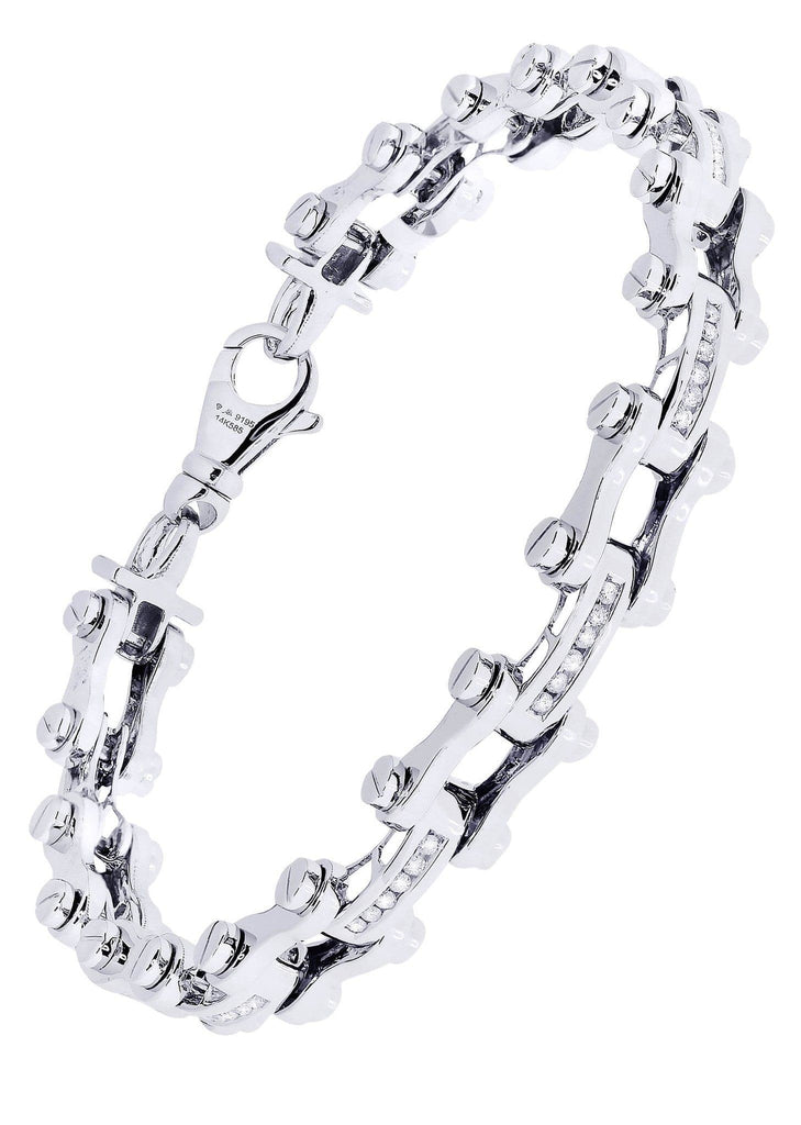 Mens Diamond Bracelet White Gold| 0.71 Carats| 33.5 Grams Men’s Diamond Bracelets FROST NYC 