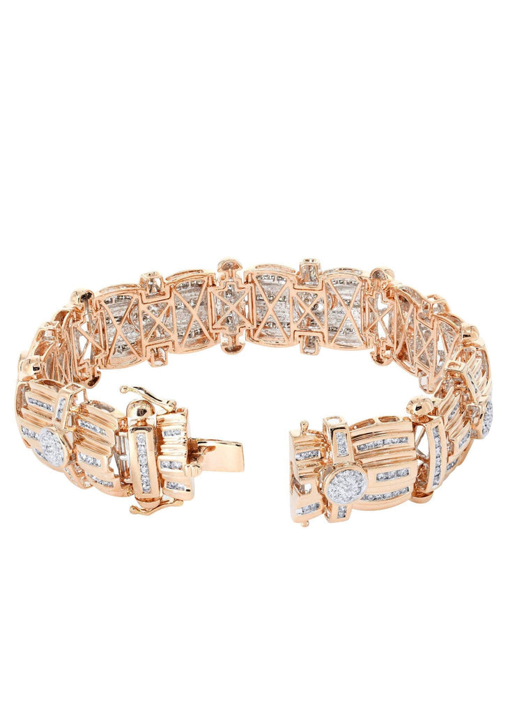 Mens Diamond Bracelet Rose Gold| 3.96 Carats| 60.77 Grams Men’s Diamond Bracelets FROST NYC 
