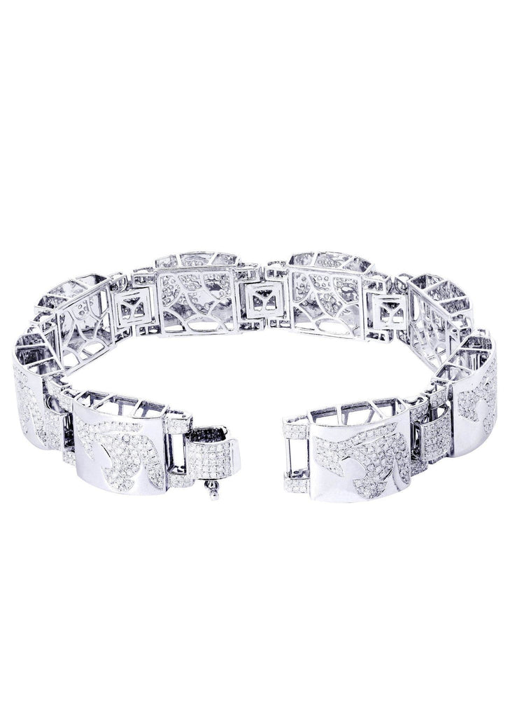 Mens Diamond Bracelet White Gold| 6.83 Carats| 46.75 Grams Men’s Diamond Bracelets FROST NYC 