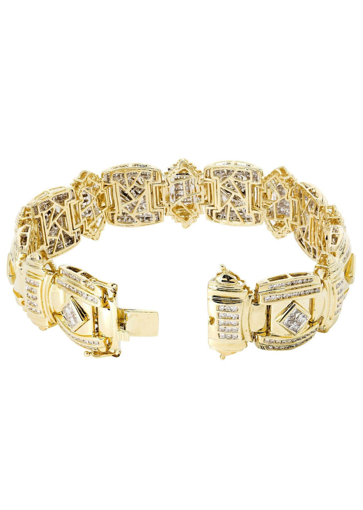 Mens Diamond Bracelet Yellow Gold| 3.31 Carats| 74.91 Grams Men’s Diamond Bracelets FROST NYC 