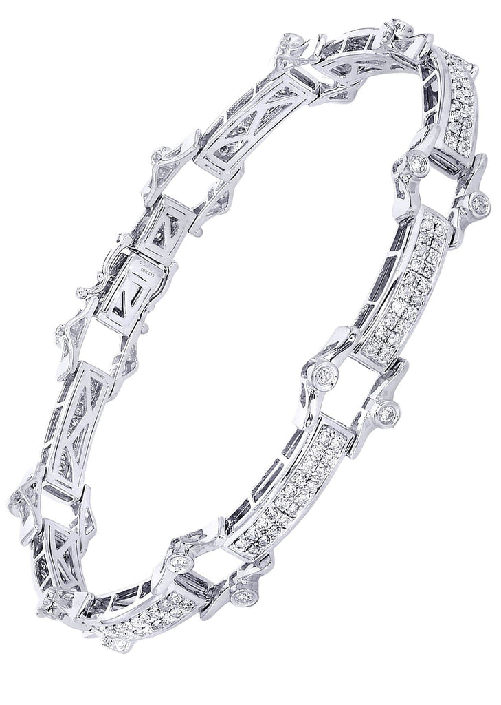 Mens Diamond Bracelet White Gold| 2.49 Carats| 22.11 Grams Men’s Diamond Bracelets FROST NYC 