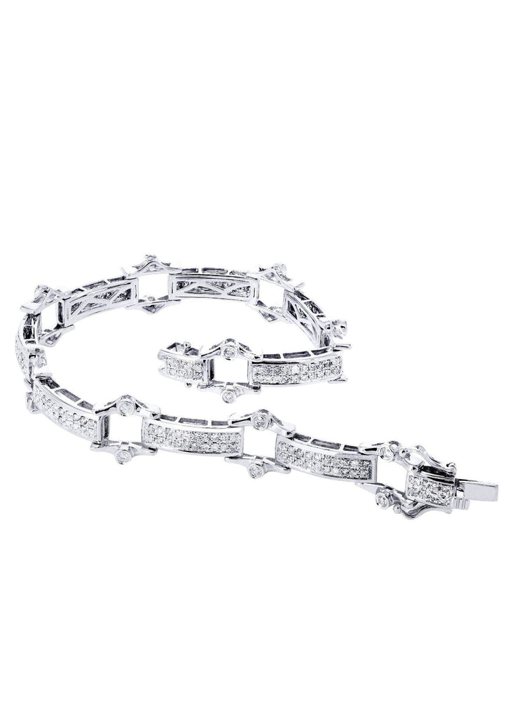 Mens Diamond Bracelet White Gold| 2.49 Carats| 22.11 Grams Men’s Diamond Bracelets FROST NYC 