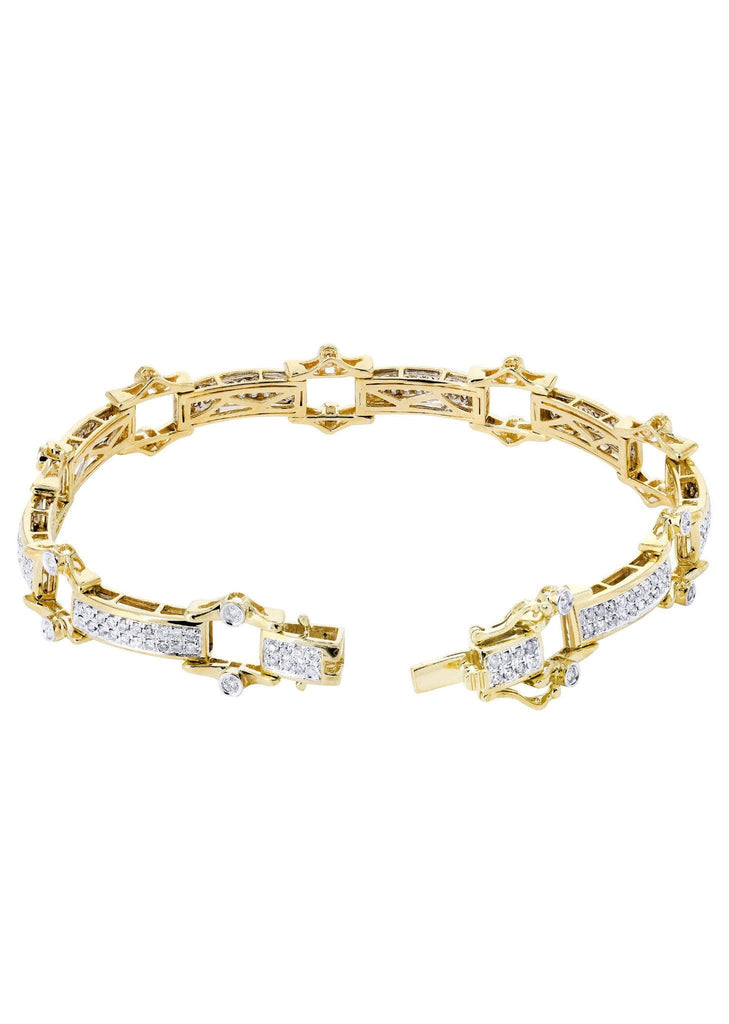 Mens Diamond Bracelet Yellow Gold| 2.29 Carats| 22.1 Grams Men’s Diamond Bracelets FROST NYC 