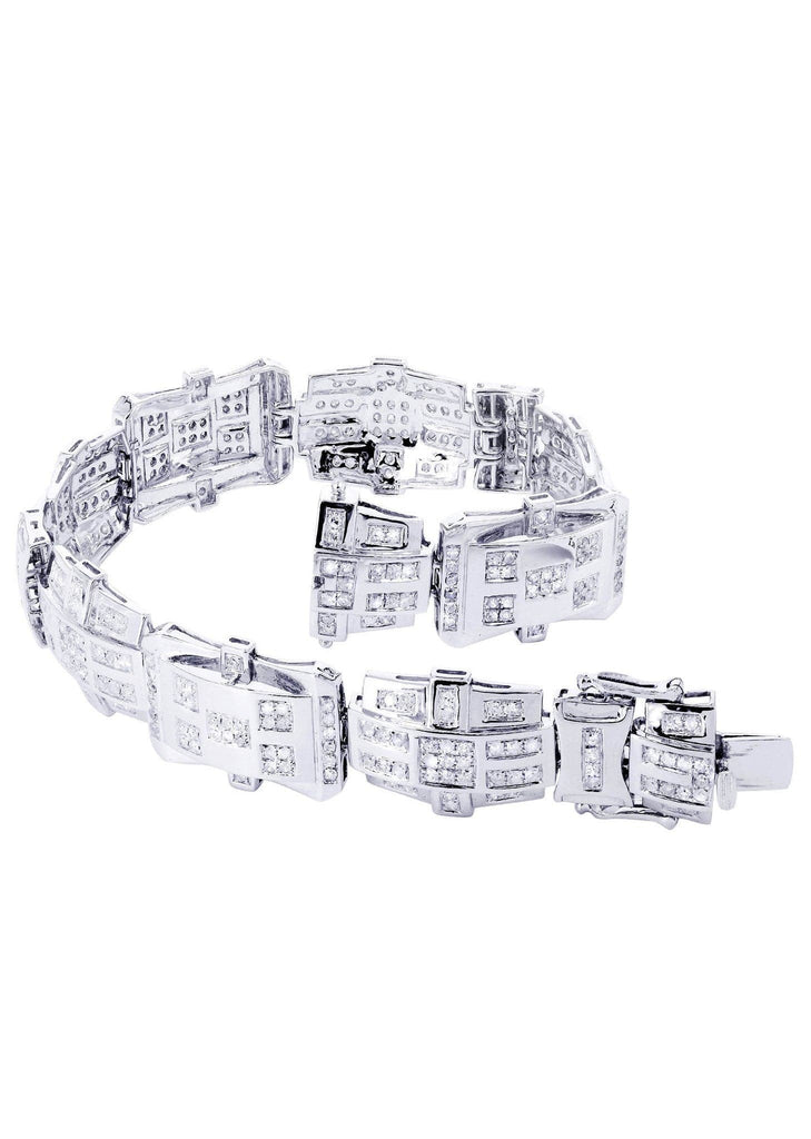 Mens Diamond Bracelet White Gold| 3.64 Carats| 31.39 Grams Men’s Diamond Bracelets FROST NYC 