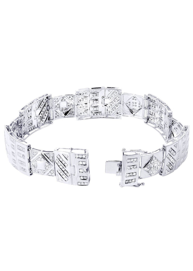 Mens Diamond Bracelet White Gold| 4.28 Carats| 32.37 Grams Men’s Diamond Bracelets FROST NYC 