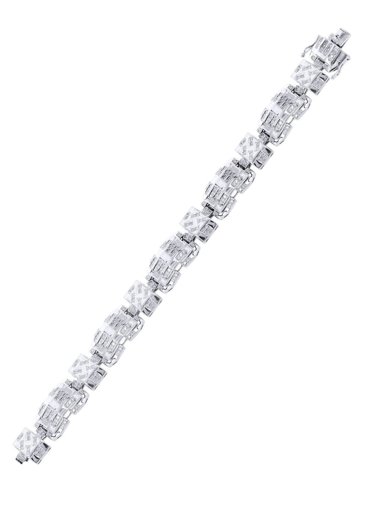Mens Diamond Bracelet White Gold| 3.49 Carats| 33.95 Grams Men’s Diamond Bracelets FROST NYC 