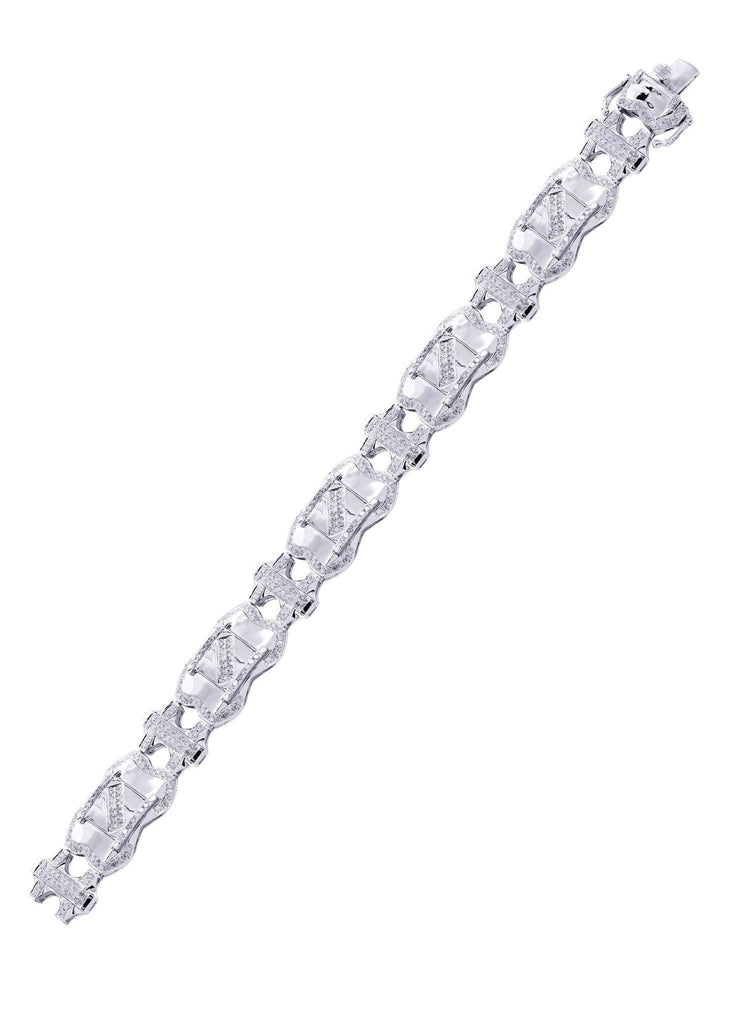 Mens Diamond Bracelet White Gold| 4.11 Carats| 29.53 Grams Men’s Diamond Bracelets FROST NYC 