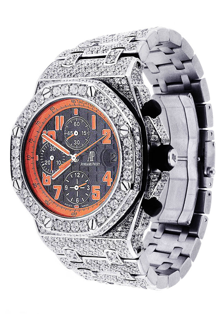 Diamond Audemars Piguet Royal Oak Offshore Volcano | Stainless Steel | 42 Mm Mens Watch FrostNYC 