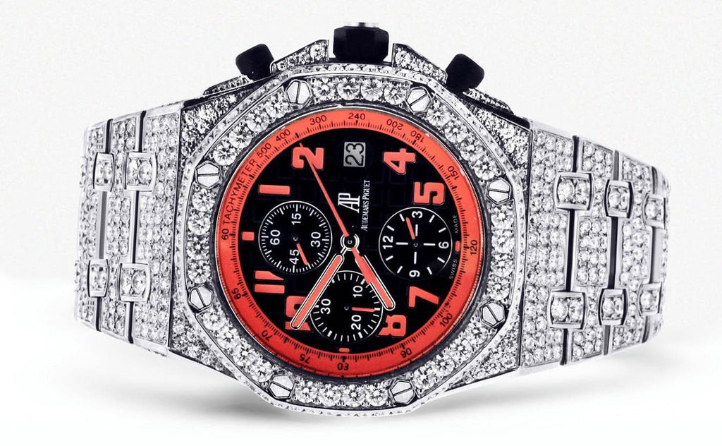 Diamond Audemars Piguet Royal Oak Offshore Volcano | Stainless Steel | 42 Mm Mens Watch FrostNYC 