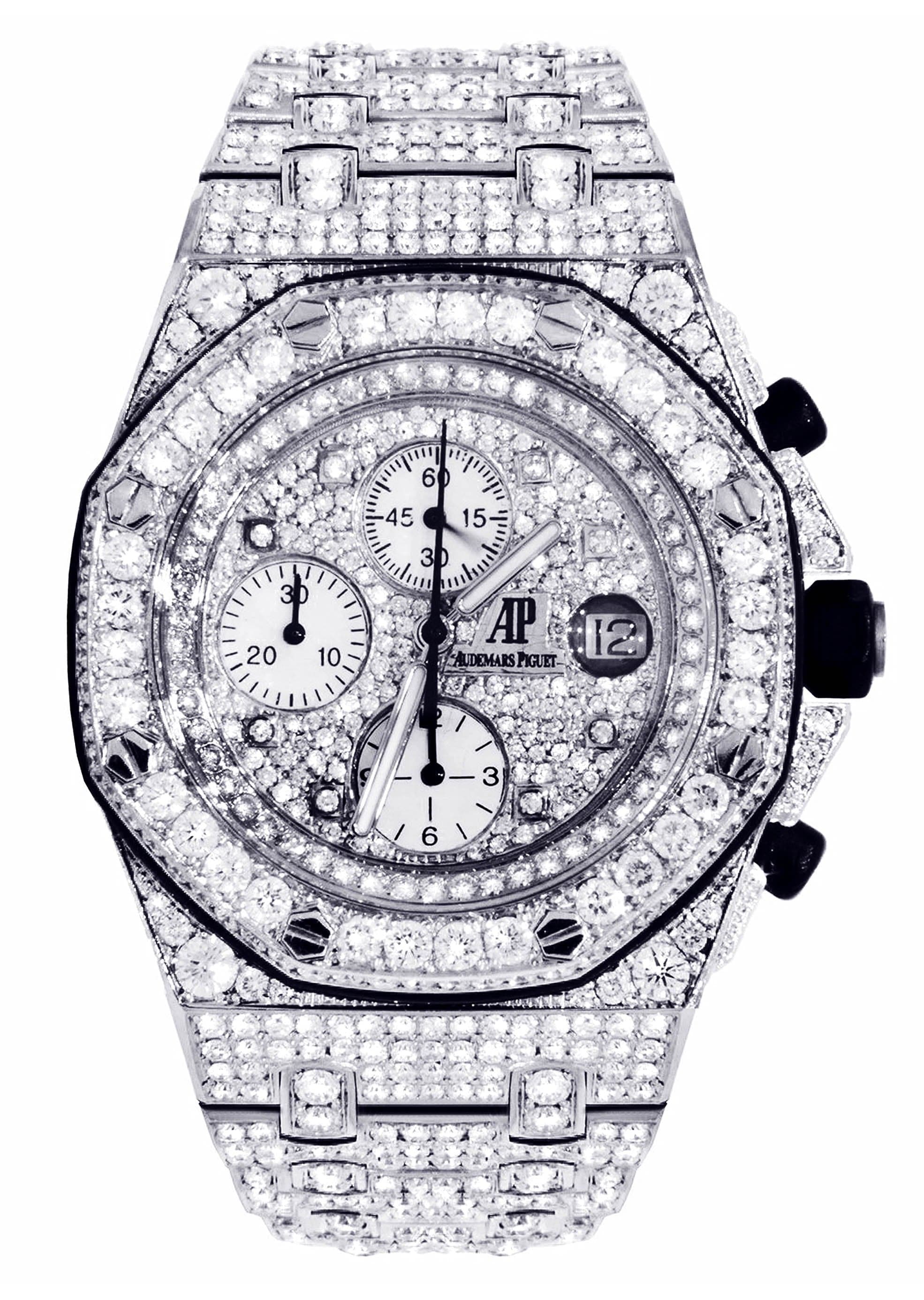 Oak Offshore Chronograph Ap Full Diamond Watch Price Diamond