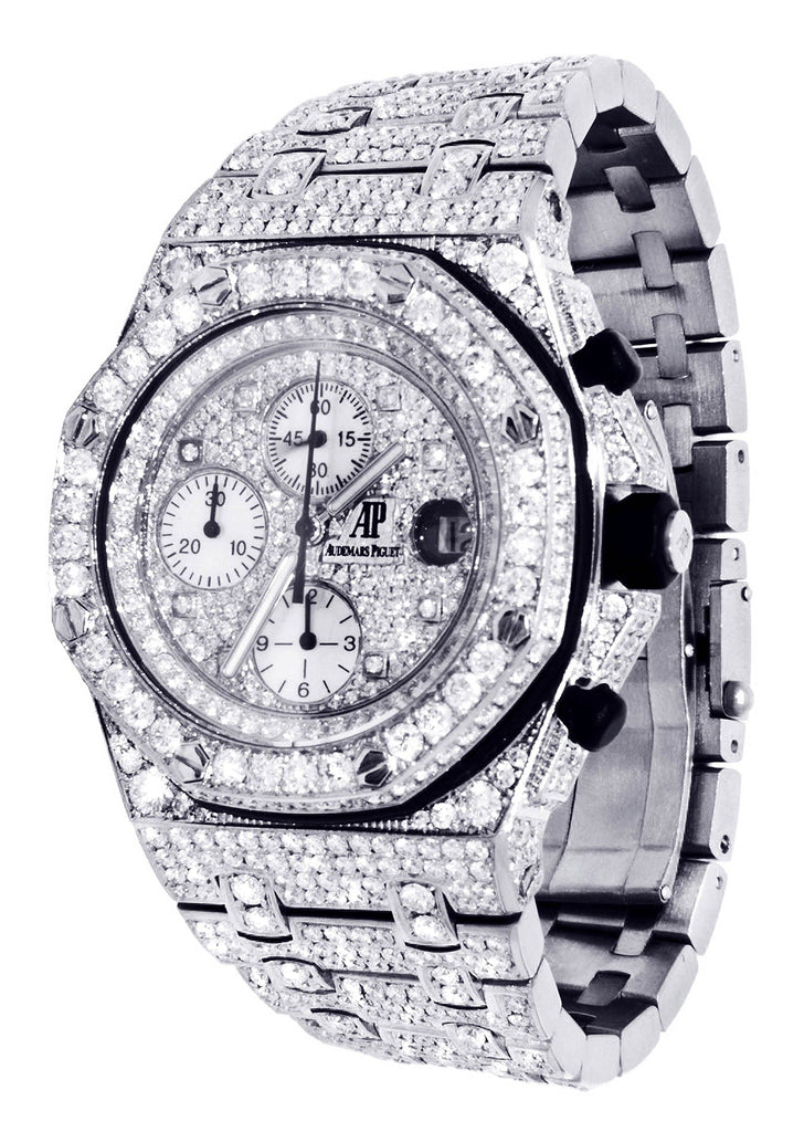 Diamond Audemars Piguet Royal Oak Offshore | Stainless Steel | 42 Mm Mens Watch FrostNYC 