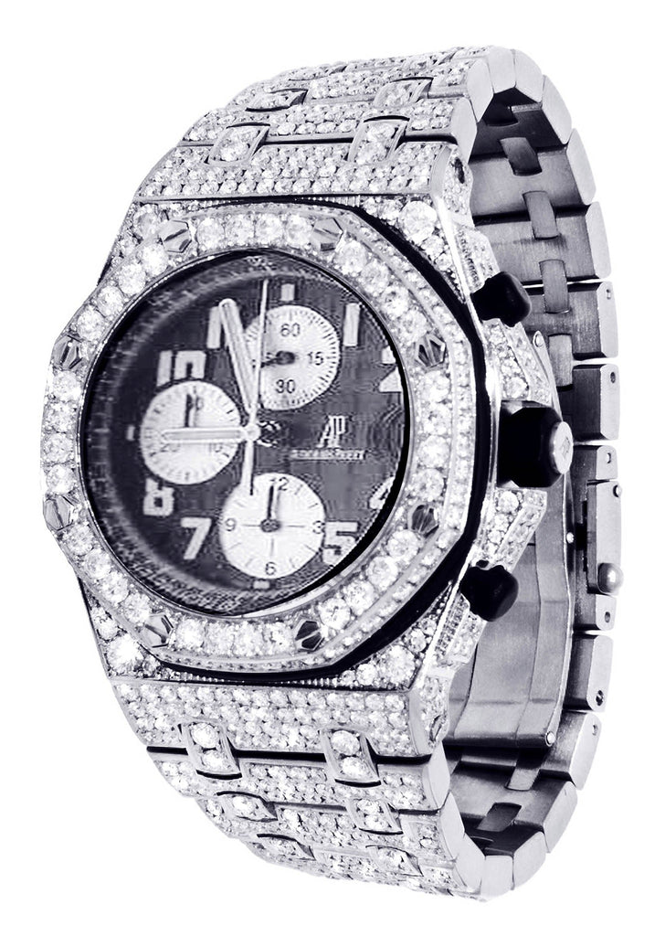 Diamond Audemars Piguet Royal Oak Offshore | Stainless Steel | 42 Mm Mens Watch FrostNYC 