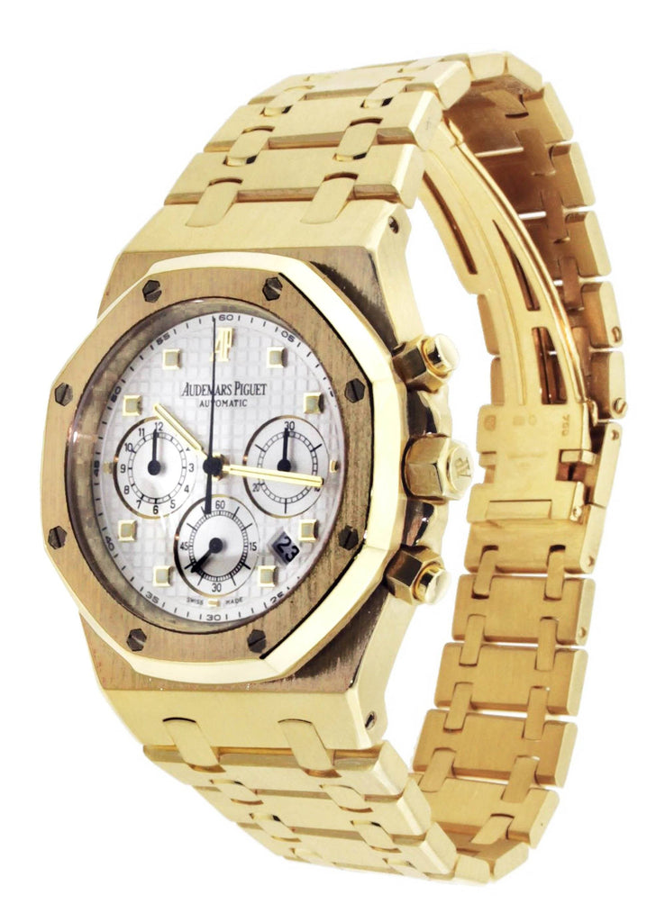 Audemars Piguet Royal Oak Offshore | 18K Yellow Gold Mens Watch FrostNYC 