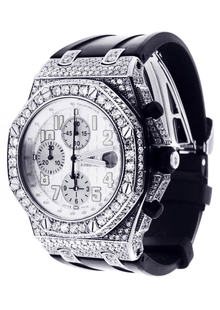 Diamond Audemars Piguet Royal Oak Offshore | Stainless Steel | 42 Mm Mens Watch FrostNYC 
