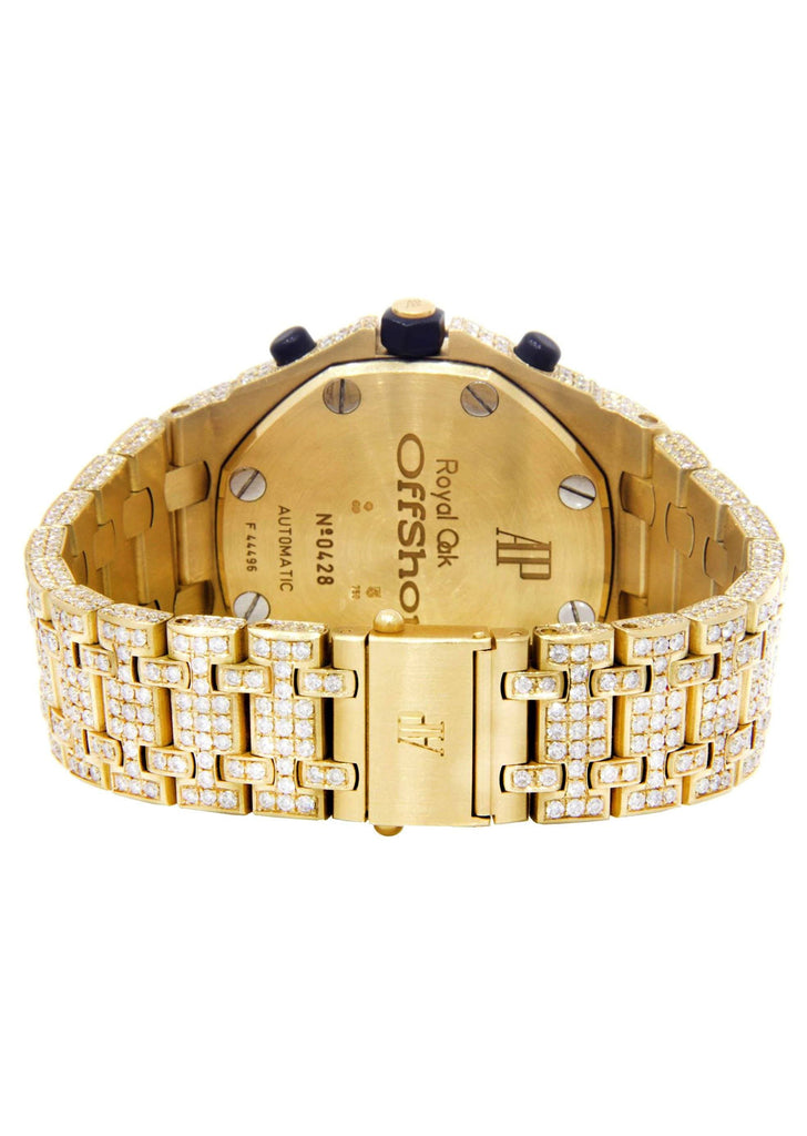 Diamond Audemars Piguet Royal Oak Offshore | 18K Yellow Gold | 42 Mm Mens Watch FrostNYC 