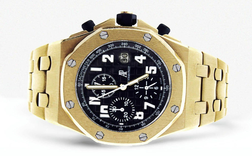 Audemars Piguet Royal Oak Offshore | 18K Yellow Gold | 42 Mm Mens Watch FrostNYC 