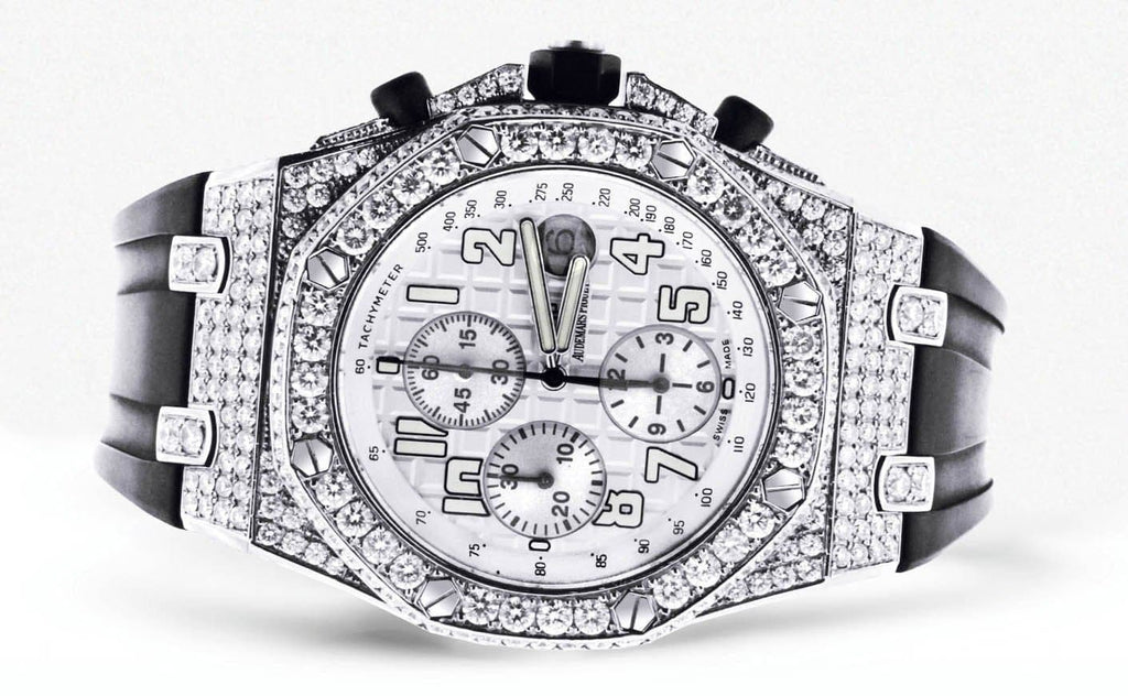 Diamond Audemars Piguet Royal Oak Offshore | Stainless Steel | 42 Mm Mens Watch FrostNYC 