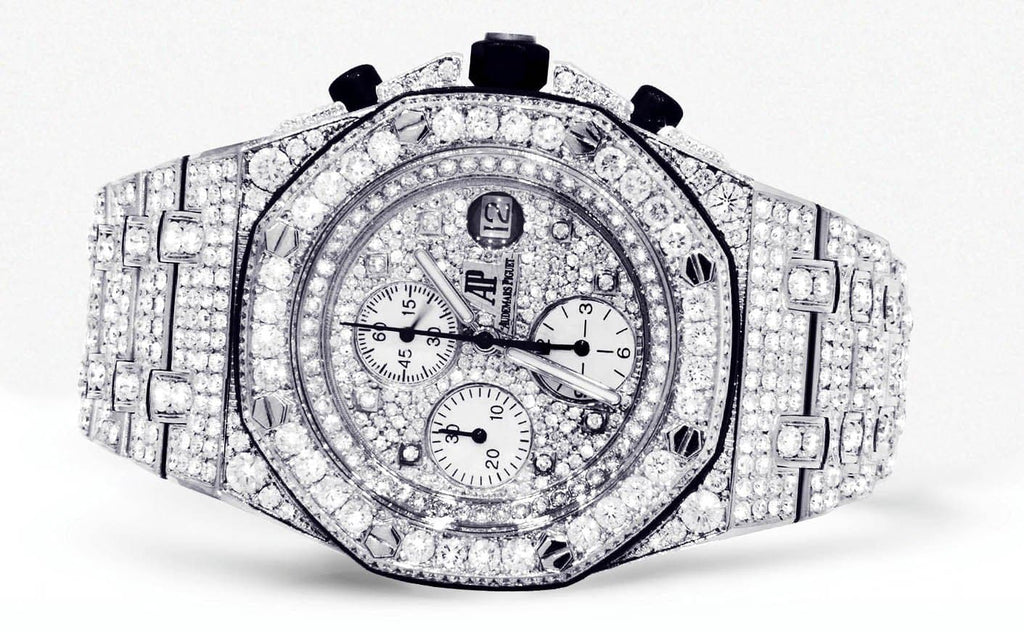 Diamond Audemars Piguet Royal Oak Offshore | Stainless Steel | 42 Mm Mens Watch FrostNYC 