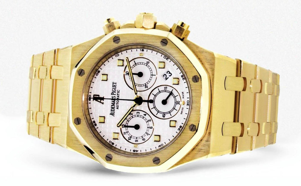Audemars Piguet Royal Oak Offshore | 18K Yellow Gold Mens Watch FrostNYC 