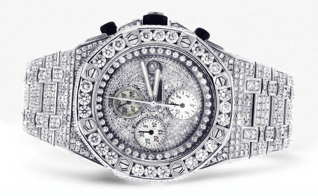 Diamond Audemars Piguet Royal Oak Offshore | Stainless Steel | 42 Mm Mens Watch FrostNYC 