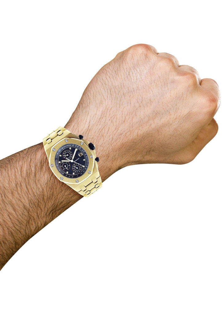 Audemars Piguet Royal Oak Offshore | Solid 18K Yellow Gold | 42 Mm Mens Watch FrostNYC 