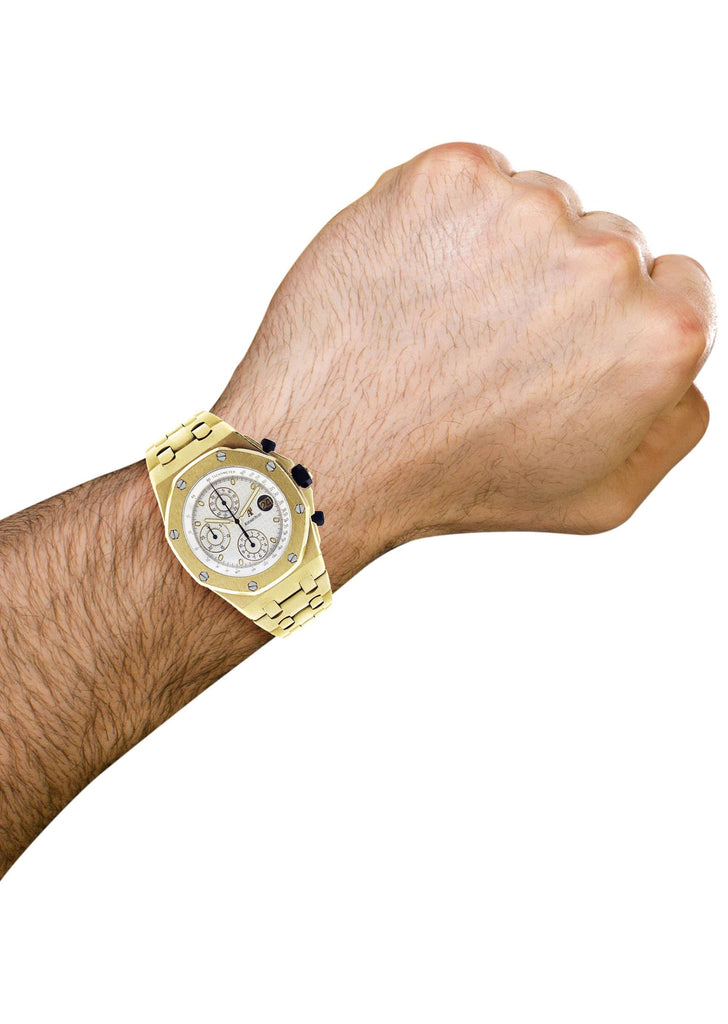 Audemars Piguet Royal Oak Offshore | Yellow Gold | 42 Mm Mens Watch FrostNYC 
