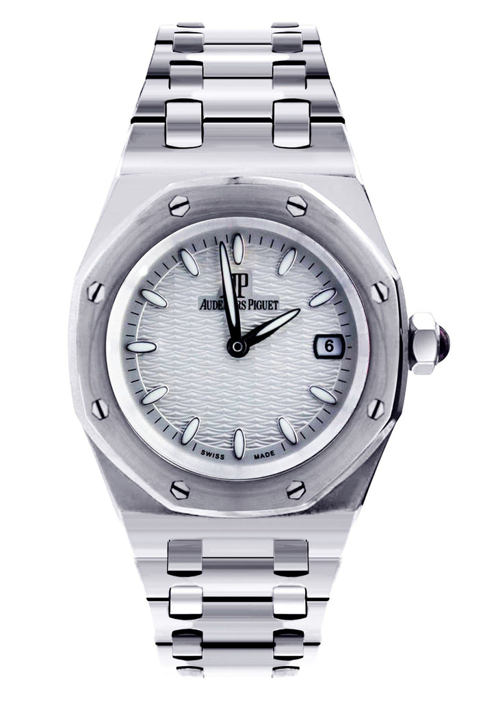 Audemars Piguet Royal Oak Watch For Women | White Gold | 33 Mm Women High Watch FrostNYC 