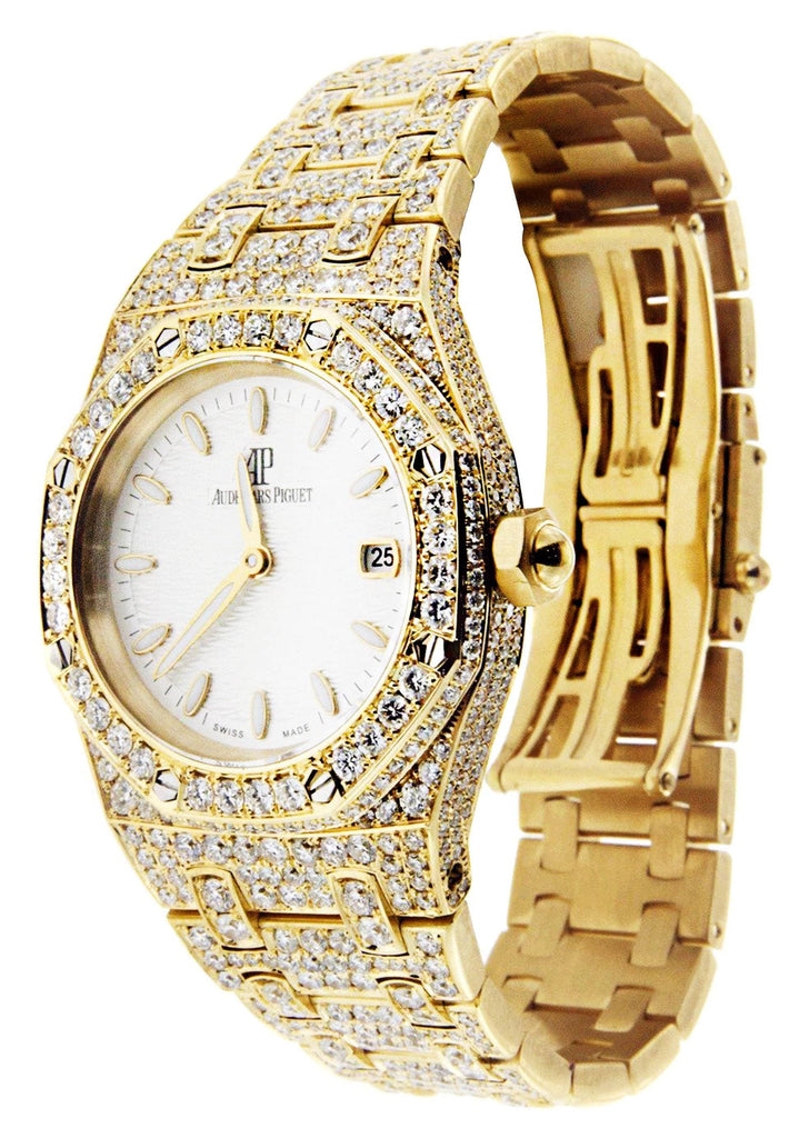 Audemars Piguet Royal Oak Watch For Women | 18K Yellow Gold Women High Watch FrostNYC 