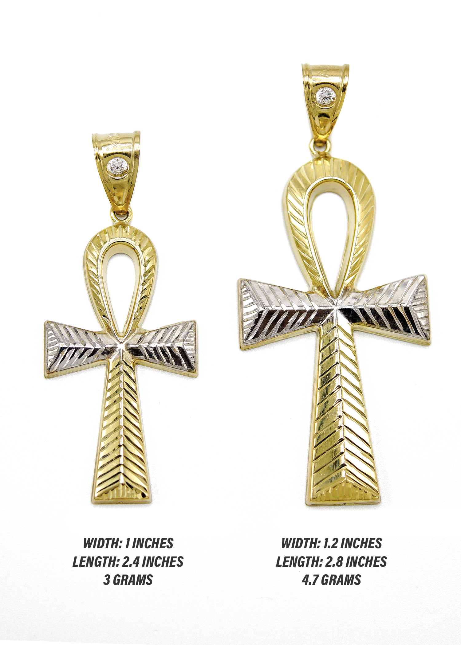 Charme Clé De Vie Ankh En Or Jaune 9 Carats - Bijou Neuf Avec étiquettes, Marque JewelleryBox, Idéal Pour Bracelet Ou Collier