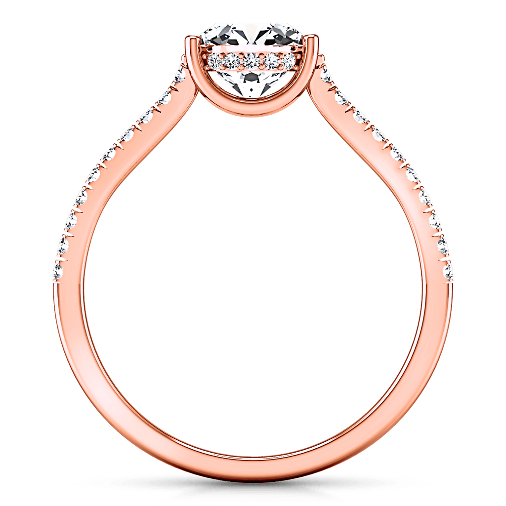 Pave Diamond Engagement Ring Dream 14K Rose Gold engagement rings imaginediamonds 