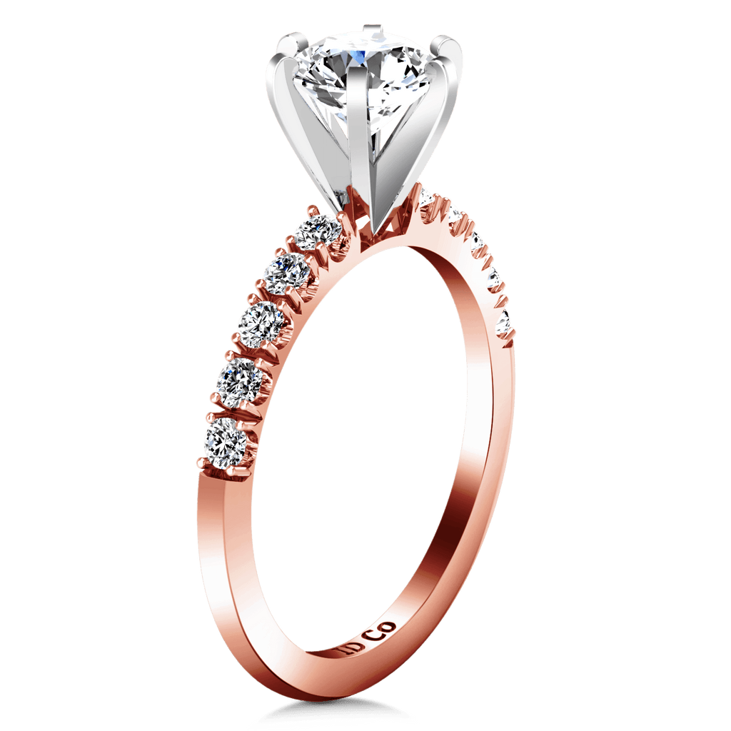 Pave Diamond Engagement Ring Grace 14K Rose Gold engagement rings imaginediamonds 