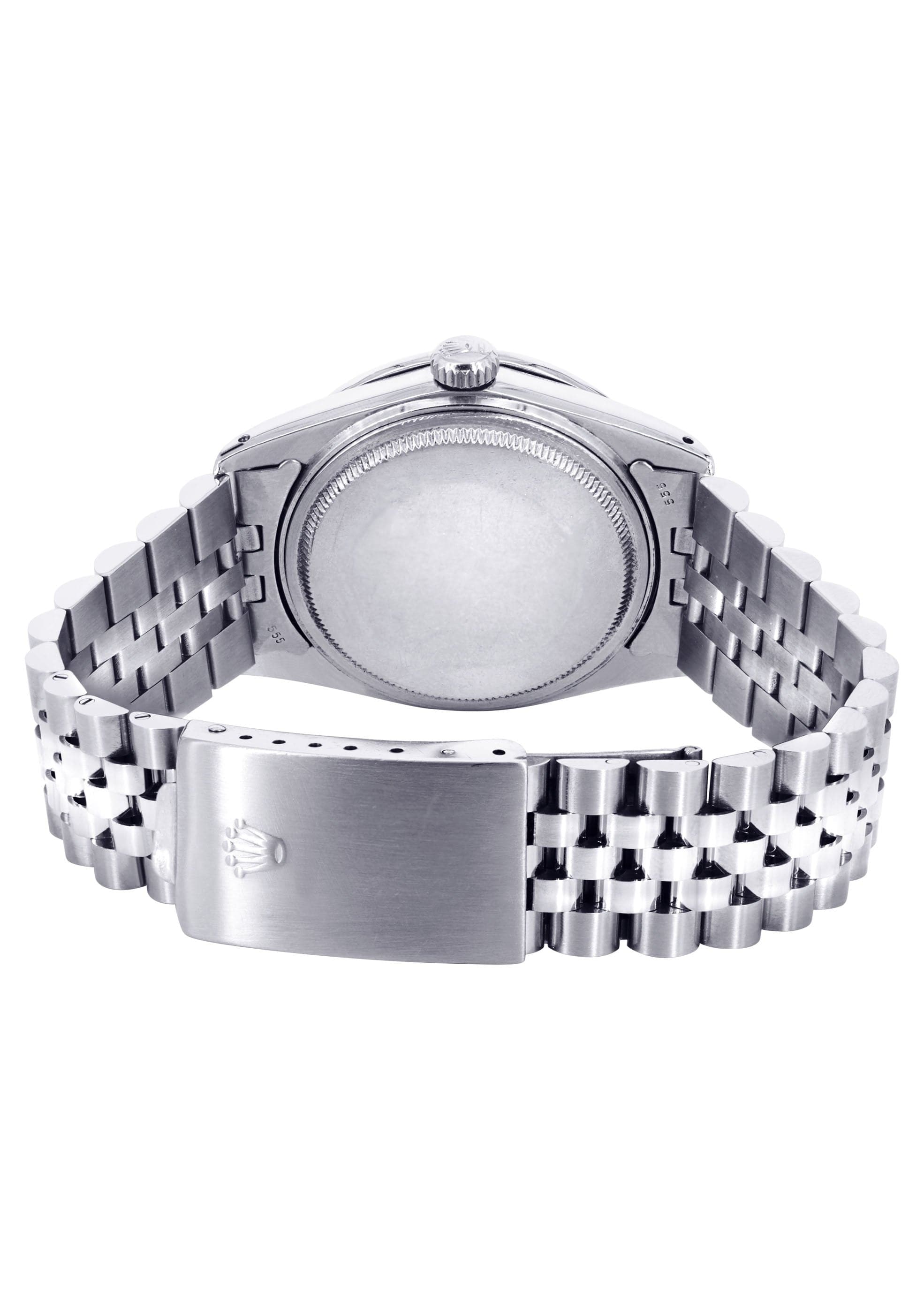 Mens Rolex Datejust Watch 16200 | Fluted Bezel | 36Mm | Black Roman Nu