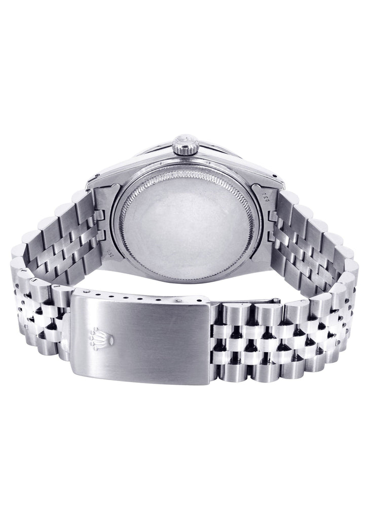Diamond Rolex Datejust Watch | 36 MM | Diamond Rolex Textured Jubilee Dial | Jubilee Band CUSTOM ROLEX FROST NYC 