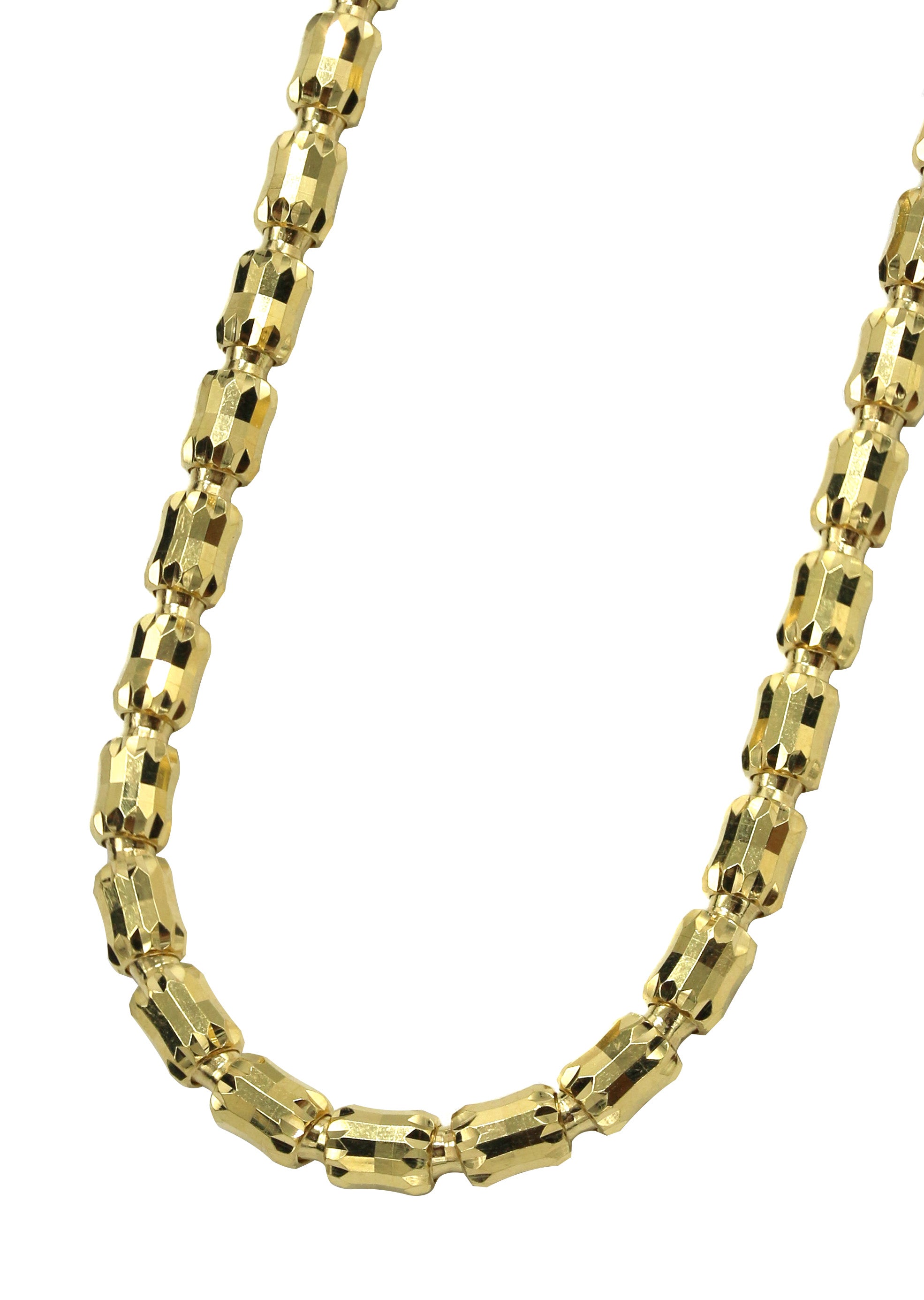 Silver Chain Mens Gold Chain Barrel Chain MM