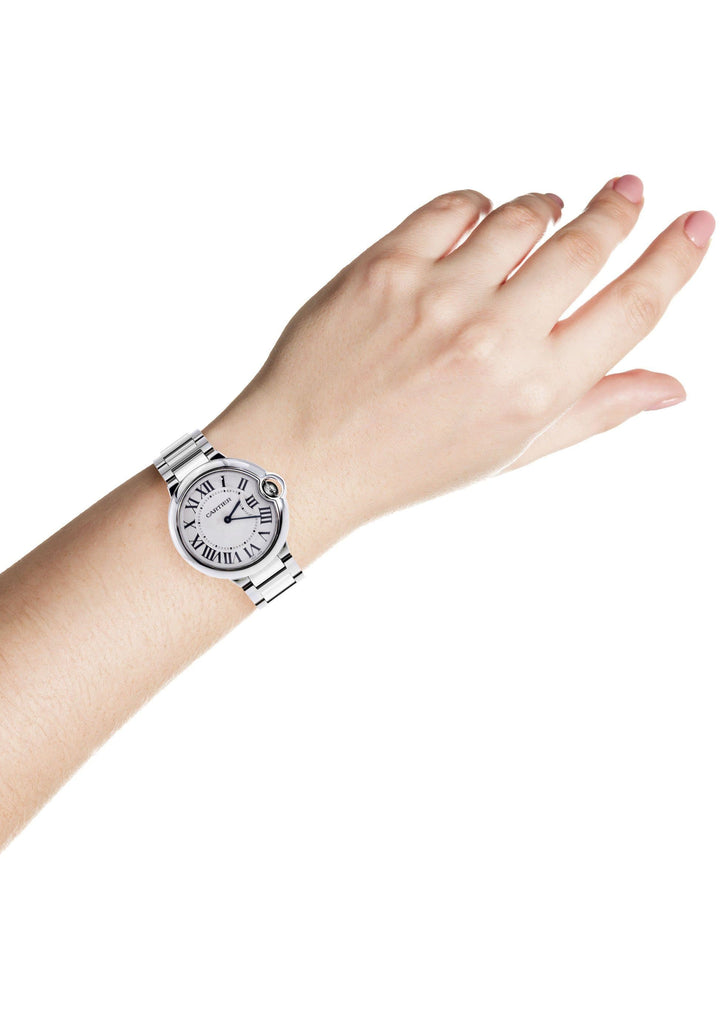 Cartier Ballon Bleu Watch For Women | Stainless Steel | 28.6 Mm Women High Watch FrostNYC 