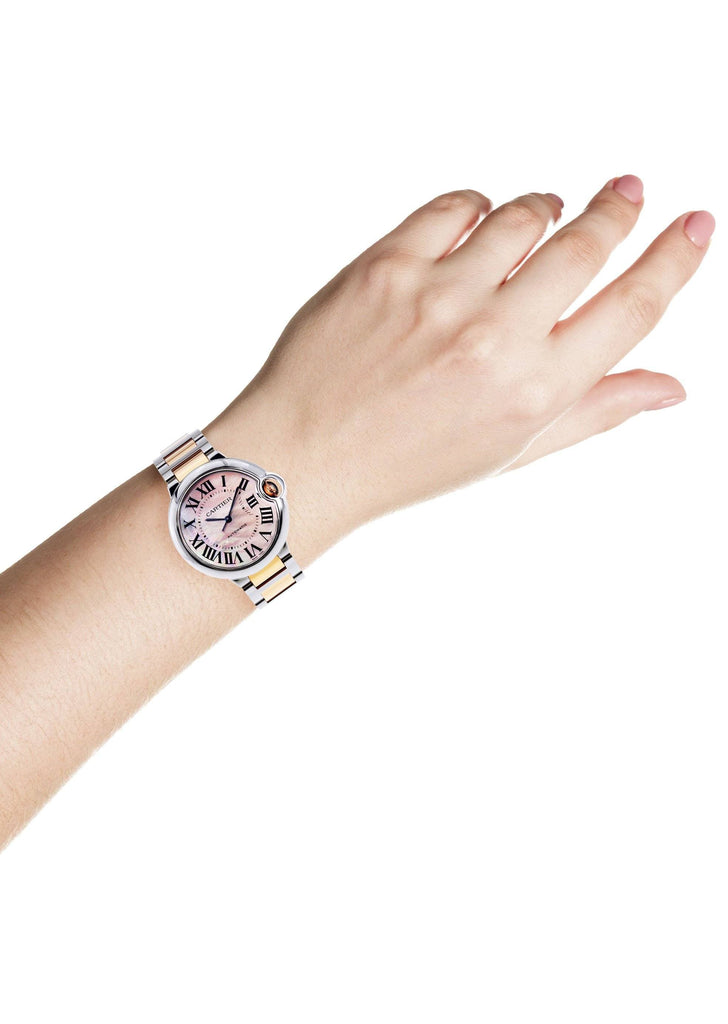 Cartier Ballon Bleu Watch For Women | Two Tone | 33 Mm Women High Watch FrostNYC 