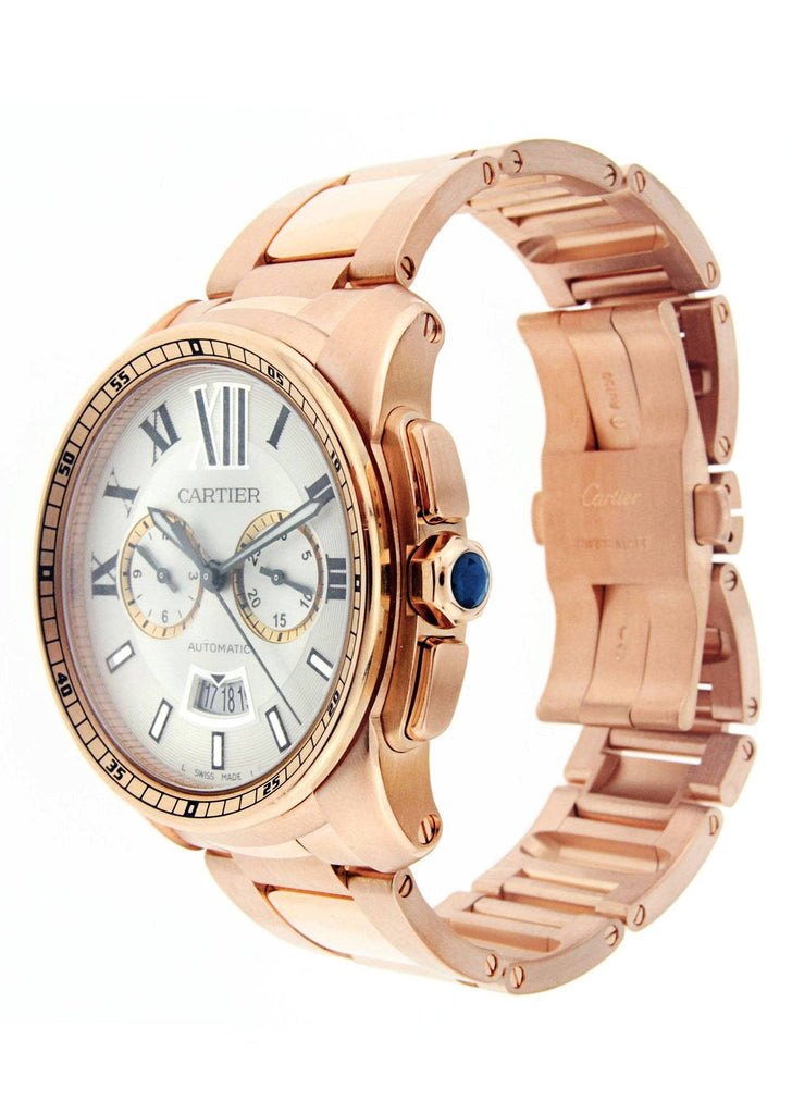 Calibre de Cartier | 18K Rose Gold | 42 Mm High End Watch FrostNYC 