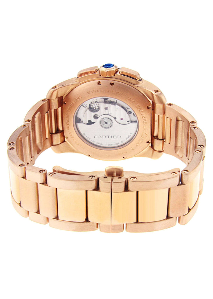 Calibre de Cartier | 18K Rose Gold | 42 Mm High End Watch FrostNYC 