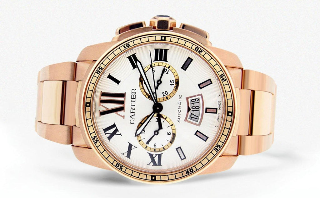 Calibre de Cartier | 18K Rose Gold | 42 Mm High End Watch FrostNYC 
